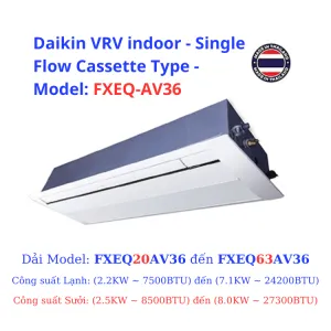 Sản phẩm Daikin VRV indoor Single Flow Cassette Type Model FXEQ AV36 HRT 300x300 — Thông Gió VINAMEED Việt Nam - Công Ty TNHH VINAMEED Việt Nam — MST 0109113636