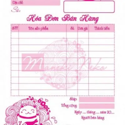 Sản phẩm in hoa don ban hang gia re cho shop thoi trang 1 400x400 — Công Ty TNHH Sản Xuất Thương Mại Và Dịch Vụ In Nhật Nam — MST 0109135157