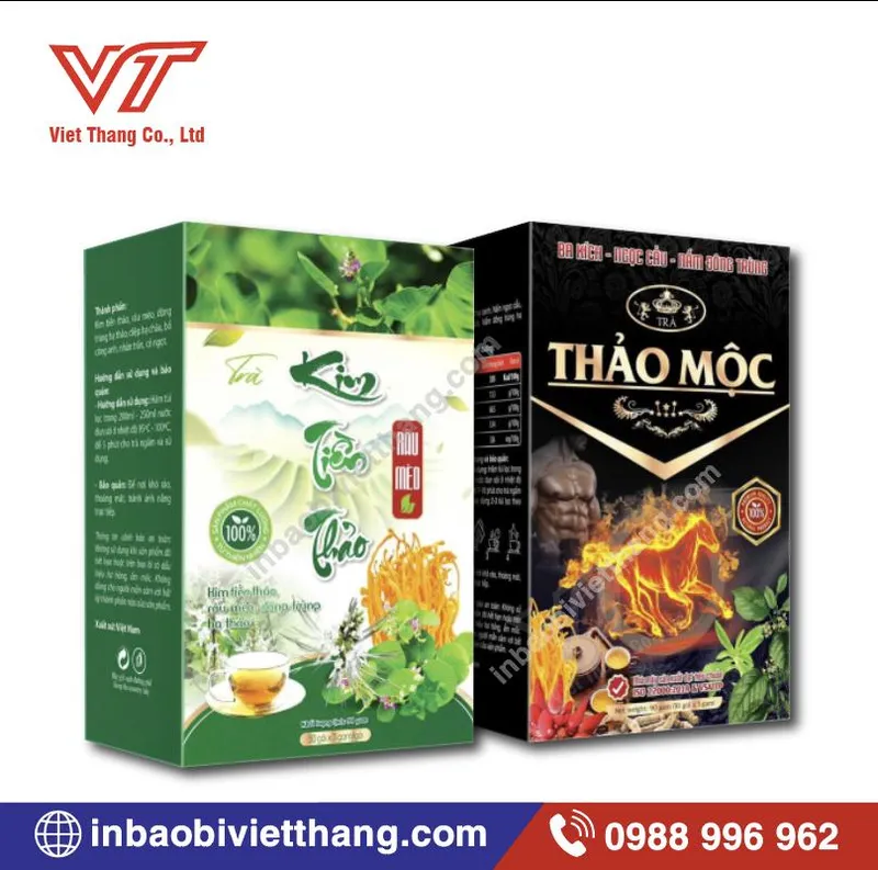 Sản phẩm in hop tra thao moc — In Bao Bì Việt Thắng - Công Ty TNHH Đầu Tư In Bao Bì Việt Thắng — MST 0109143782