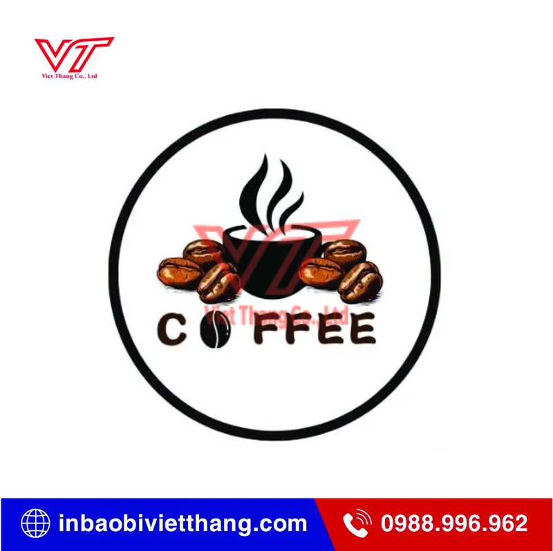 Sản phẩm in tem cafe — In Bao Bì Việt Thắng - Công Ty TNHH Đầu Tư In Bao Bì Việt Thắng — MST 0109143782