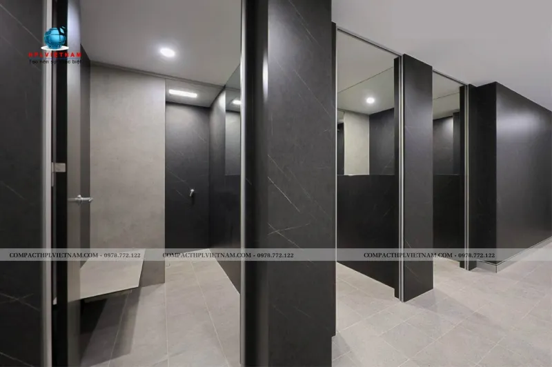 Sản phẩm vach ngan ve sinh mau den cao cap — Vách Ngăn HPL Việt Nam - Công Ty TNHH Thương Mại Và Xây Dựng Tổng Hợp HPL Việt
Nam — MST 0109165835