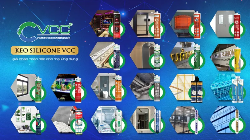 Sản phẩm Cac San Pham Keo Cua VCC — Keo Silicone VCC - Công Ty CP Đầu Tư Và TM Quốc Tế VCC — MST 0109232376