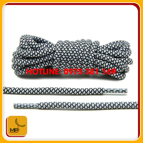 Sản phẩm Day giay tron   Black White — Dây Thun Minh Phát - Công Ty TNHH Sản Xuất Nguyên Phụ Liệu Minh Phát — MST 0109232922