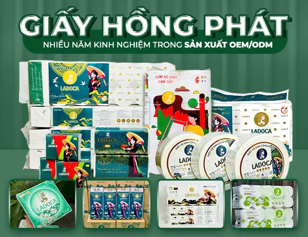 Sản phẩm Intro — Giấy Vệ Sinh LADOCA - Công Ty Cổ Phần Sản Xuất Kinh Doanh Giấy Hồng Phát — MST 0109362738