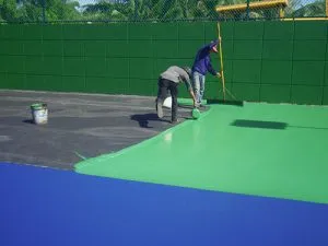 Sản phẩm thi cong san tennis 1 300x225 — Công Ty TNHH Xây Dựng Kỹ Thuật Thương Mại An Giang — MST 0109367260