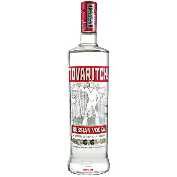 Sản phẩm Rượu Tovaritch Russian Vodka — Công Ty TNHH MTV Thương Mại Du Lịch Hiền Minh — MST 0109378230