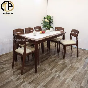 Sản phẩm 300x300 ban an ban an mat da 6 ghe go mat nem bag023 ban an go soi mat da ket hop ghe mau oc cho — Công Ty TNHH Xây Dựng Thương Mại Nội Thất Thiên Phú — MST 0109380906