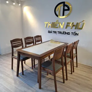 Sản phẩm 300x300 ban an ban an mat da 6 ghe vega ban an 6 ghe boc da — Công Ty TNHH Xây Dựng Thương Mại Nội Thất Thiên Phú — MST 0109380906