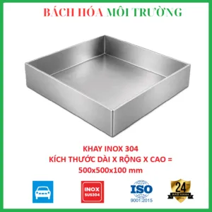 Sản phẩm khay inox 500x500x100 mm 3 300x300 — Inox Bách Hóa Môi Trường - Công Ty TNHH Thương Mại Bách Hóa Môi Trường — MST 0109381762