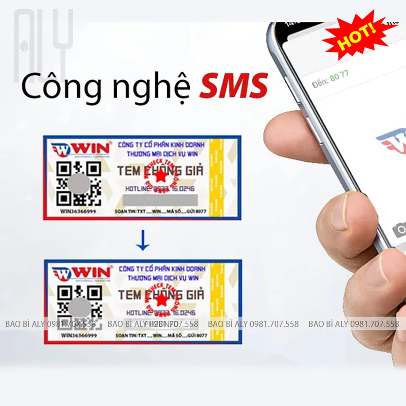 Sản phẩm 30.TCHG  sms — Bao Bì ALY - Công Ty TNHH Bao Bì ALY — MST 0109404480