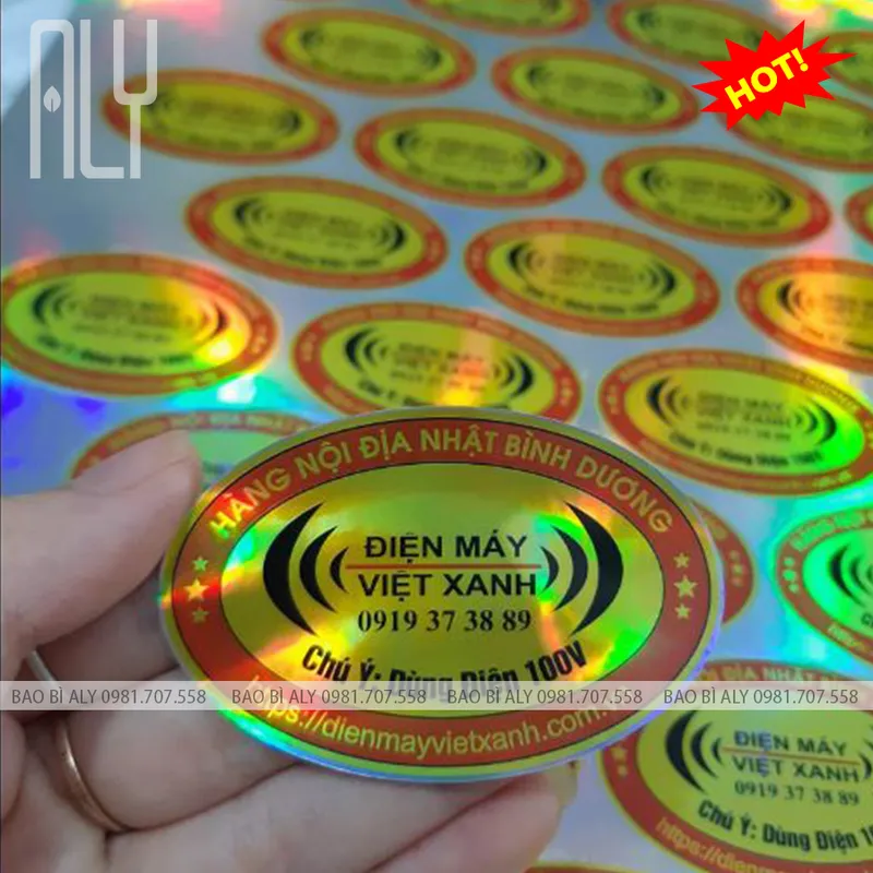 Sản phẩm 32.TCHG  tem phat quang — Bao Bì ALY - Công Ty TNHH Bao Bì ALY — MST 0109404480