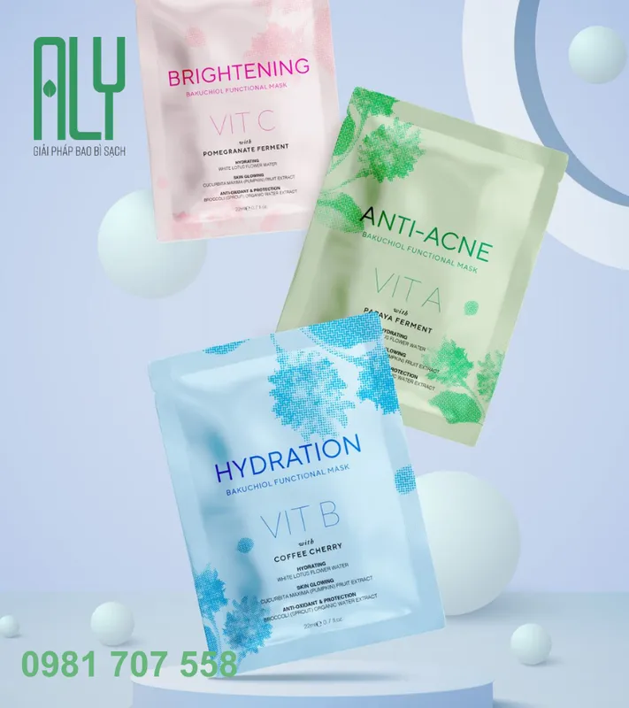 Sản phẩm Túi mask ba biên — Bao Bì ALY - Công Ty TNHH Bao Bì ALY — MST 0109404480