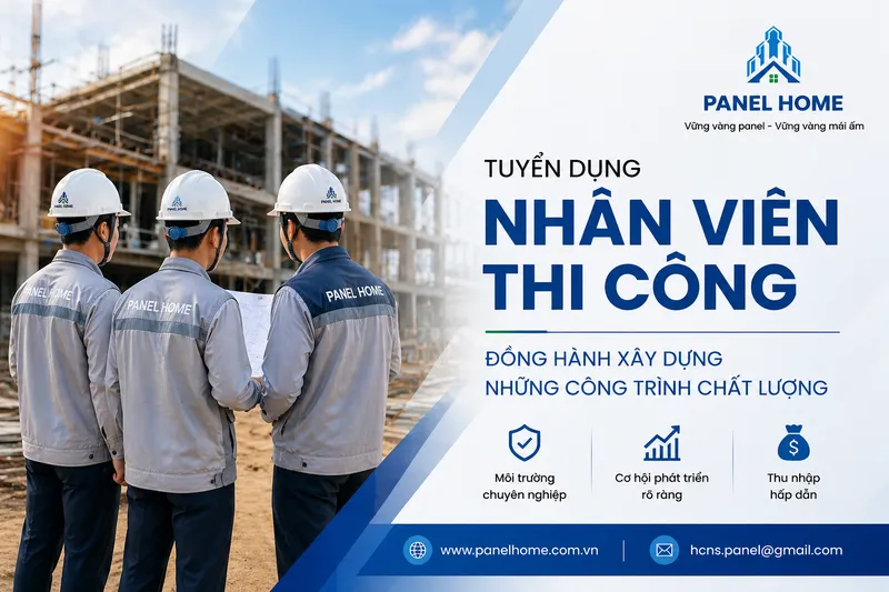 Sản phẩm panelhome tuyen dung nhan vien thi cong — Panel Home - Công Ty TNHH Panel Home Vina — MST 0109405639