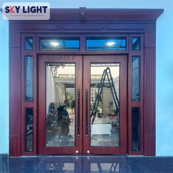 Sản phẩm mau cua thep van go thuy luc vach kinh sky light  — Công Ty TNHH Sản Xuất Thương Mại Sky Light Việt Nam — MST 0109475442