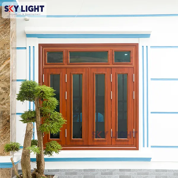 Sản phẩm cua so thep van go co o kinh — Công Ty TNHH Sản Xuất Thương Mại Sky Light Việt Nam — MST 0109475442