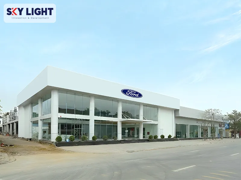 Sản phẩm cua thep chong chay ei60 tai showroom ford an do phu tho — Công Ty TNHH Sản Xuất Thương Mại Sky Light Việt Nam — MST 0109475442