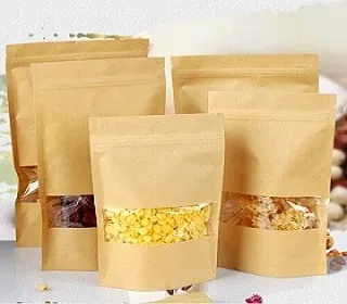 Sản phẩm tui zipper giay kraft co cua so — Công Ty TNHH Sản Xuất Bao Bì Và Nội Thất An Dương — MST 0109509405