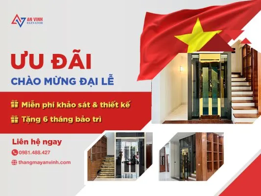 Sản phẩm uu dai chao mung dai le mien phi khao sat thiet ke tang 6 thang bao tri thang may 533x400 — Công Ty TNHH Thang Máy An Vinh — MST 0109514902