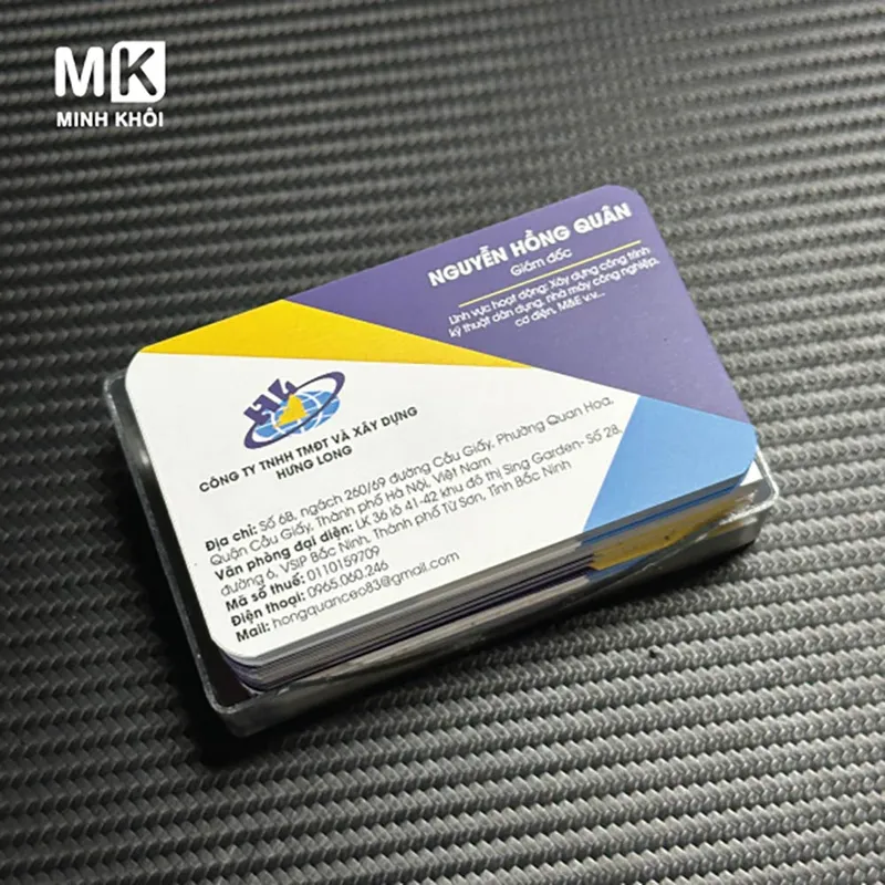 Sản phẩm in card visit ha noi 4 — Công Ty Cổ Phần In Và Công Nghệ Minh Khôi — MST 0109564438