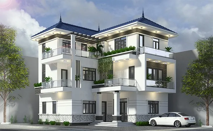 Sản phẩm cac dang thiet ke kien __truc nha pho va mot so mau thiet ke dep hinh 1 — Công Ty TNHH Kiến Trúc Xây Dựng Và Nội Thất House Design — MST 0109634928