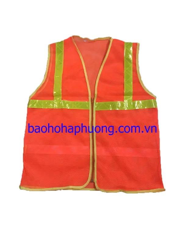Sản phẩm ÁO LƯỚI PQ MÀU CAM CÓ KHÓA 1 — Công Ty TNHH Trang Thiết Bị Bảo Hộ Hà Phương — MST 0109668003