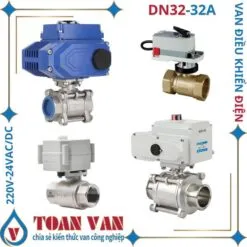 Sản phẩm van bi inox noi ren dieu khien dien dn32 220v 24vdc 24vac 380v toan van 247x247 — Công Ty Cổ Phần Thiết Bị Đo Lường Và Tự Động Hóa 247 — MST 0109730685