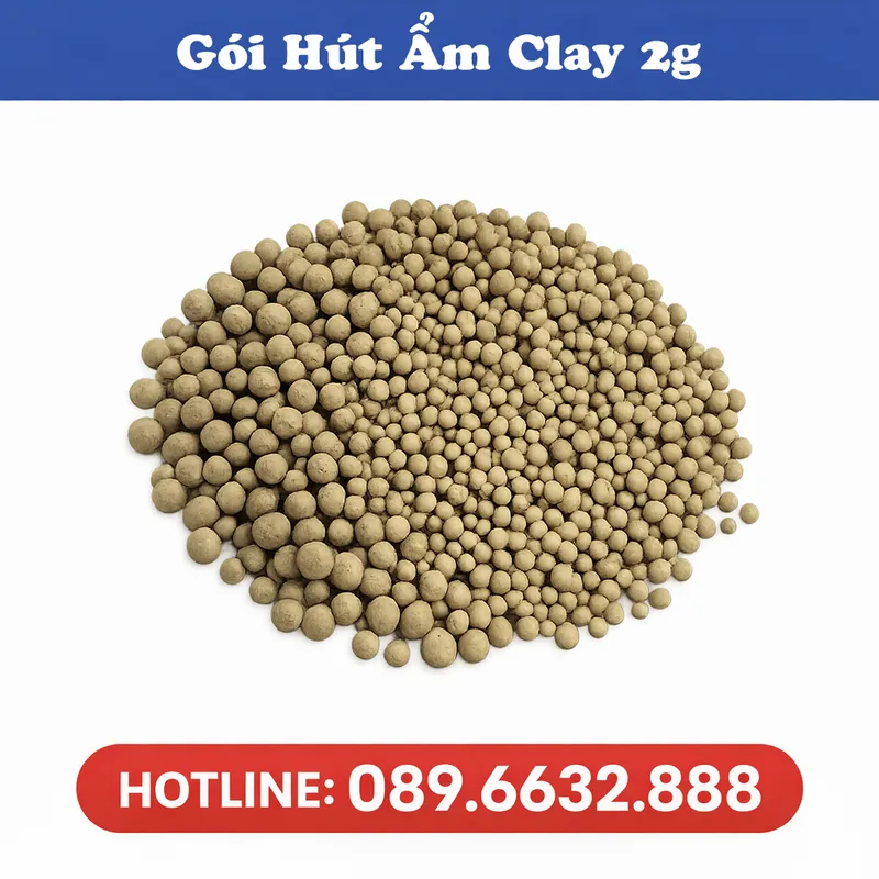 Sản phẩm goi hut am Clay 2g — Công Ty CP Bao Bì Tân á — MST 0109872263