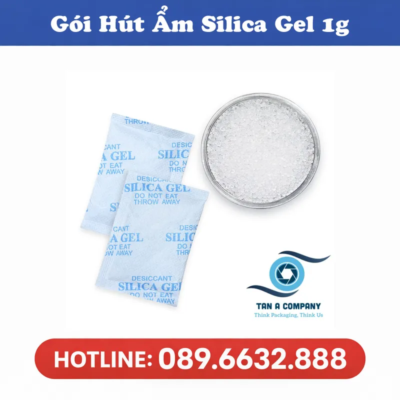 Sản phẩm Goi hut am Silica Gel 1g — Công Ty CP Bao Bì Tân á — MST 0109872263