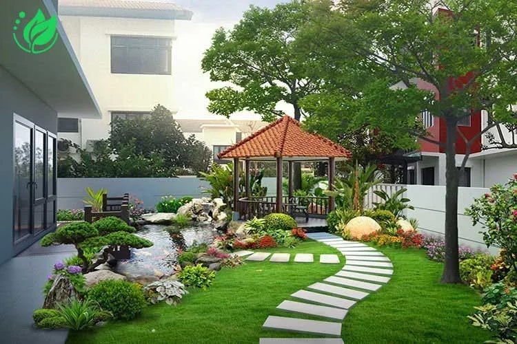 Sản phẩm san vuon biet thu 1 — Thiết Kế Thi Công Cảnh Quan Quốc Anh - Công Ty CP Cảnh Quan Sân Vườn Quốc Anh — MST 0109880592