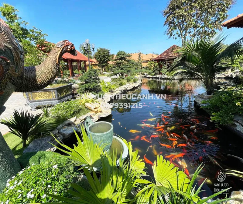 Sản phẩm san vuon tieu canh thi cong ho koi 20 nam kinh nghiem theo yeu cau cua gia chu 5 min — Thiết Kế Thi Công Cảnh Quan Quốc Anh - Công Ty CP Cảnh Quan Sân Vườn Quốc Anh — MST 0109880592
