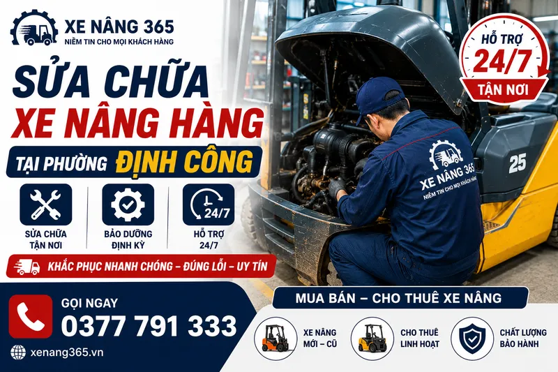 Sản phẩm sua chua xe nang hang tai phuong Dinh Cong — Công Ty TNHH Thiết Bị Công Nghiệp 365 Việt Nam — MST 0109924560