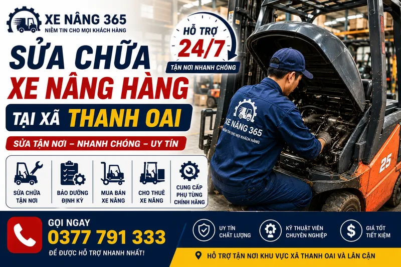 Sản phẩm Sua chua xe nang hang tai xa Thanh Oai — Công Ty TNHH Thiết Bị Công Nghiệp 365 Việt Nam — MST 0109924560