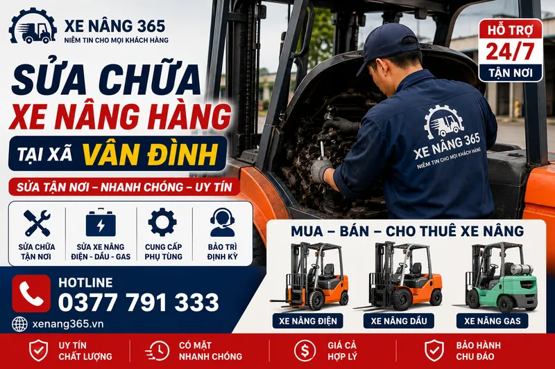 Sản phẩm Sua chua xe nang hang tai xa Van Dinh — Công Ty TNHH Thiết Bị Công Nghiệp 365 Việt Nam — MST 0109924560