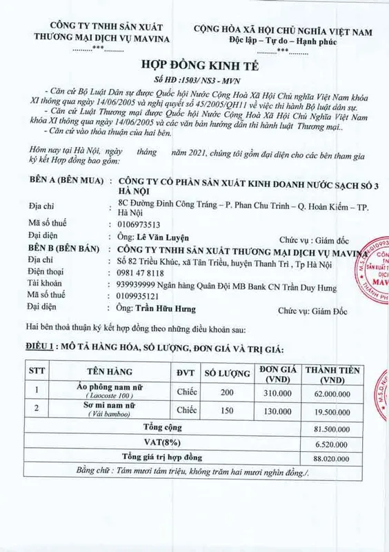 Sản phẩm HD NUOC SACH 3 20220428 044301 — Công Ty TNHH Sản Xuất Thương Mại Dịch Vụ MAVINA — MST 0109935121