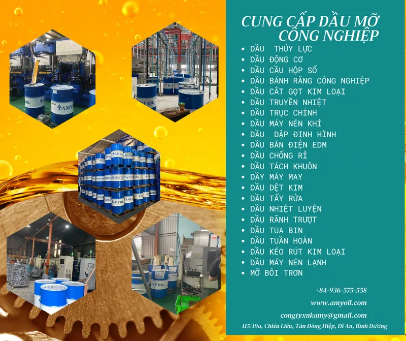 Sản phẩm CUNG CẤP DẦU MỠ CÔNG NGHIỆP (2) — Công Ty TNHH Xuất Nhập Khẩu á Mỹ — MST 0109957929