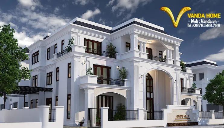 Sản phẩm Thiet ke Biet thu Tan co dien Vanda.vn_.. — Công Ty Cổ Phần Kiến Trúc & Nội Thất VANDA — MST 0110004920