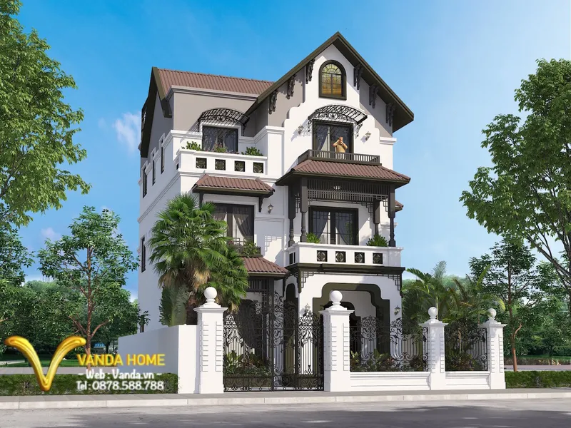 Sản phẩm Thiết kế Biệt thự Vinhomes Riveside Hoa Phượng 7 — Công Ty Cổ Phần Kiến Trúc & Nội Thất VANDA — MST 0110004920