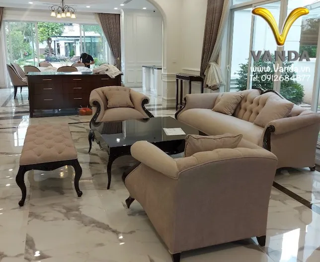 Sản phẩm Sofa tan tan co dien phong khach Vanda.vn  — Công Ty Cổ Phần Kiến Trúc & Nội Thất VANDA — MST 0110004920