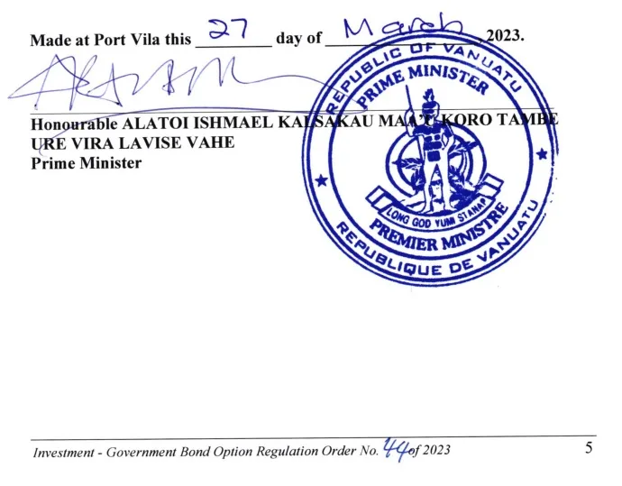 Sản phẩm traiphieu_vanuatu — Công Ty Cổ Phần Bigsun Invest — MST 0110039560