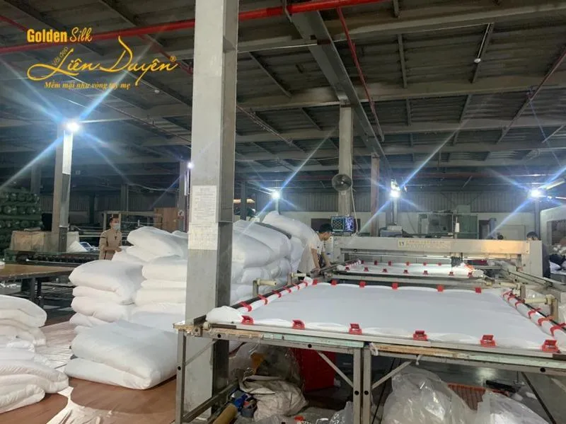 Sản phẩm quy trinh det vai — Chăn Ga Gối Đệm Khách Sạn Golden Silk - Công Ty TNHH Goldensilk Việt Nam — MST 0110047000