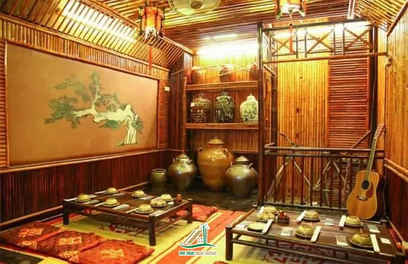 Sản phẩm Khong gian noi that tre truc nha hang dep — Công Ty TNHH Kiến Trúc Xây Dựng Và Nội Thất Ngọc Dương — MST 0110059870