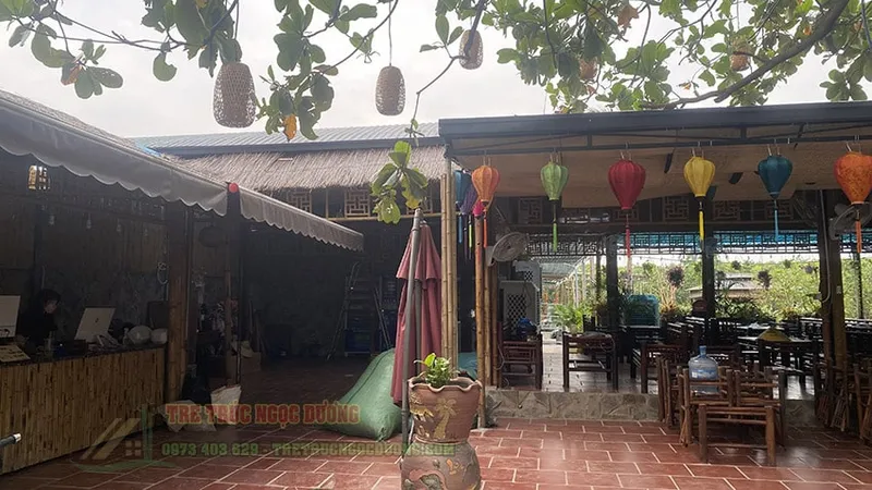 Sản phẩm Thi cong op tre truc trang tri tai Vuon Nha Ba — Công Ty TNHH Kiến Trúc Xây Dựng Và Nội Thất Ngọc Dương — MST 0110059870