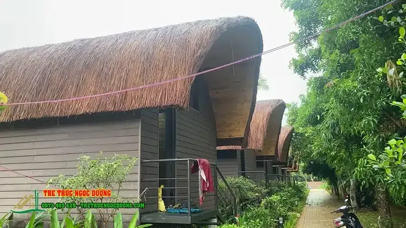 Sản phẩm Nha choi Bungalow lop mai la guot — Công Ty TNHH Kiến Trúc Xây Dựng Và Nội Thất Ngọc Dương — MST 0110059870