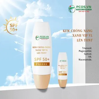 Sản phẩm kem chong nang xanh vip vl — Công Ty Cổ Phần Dược Mỹ Phẩm PCOS — MST 0110091835