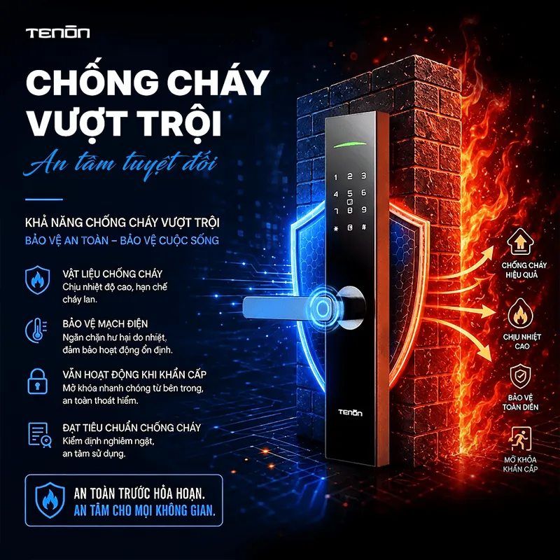 Sản phẩm Gioi thieu tinh nang chong chay K70 Web 1 — Công Ty Cổ Phần Công Nghệ Tenon Việt Nam — MST 0110156578