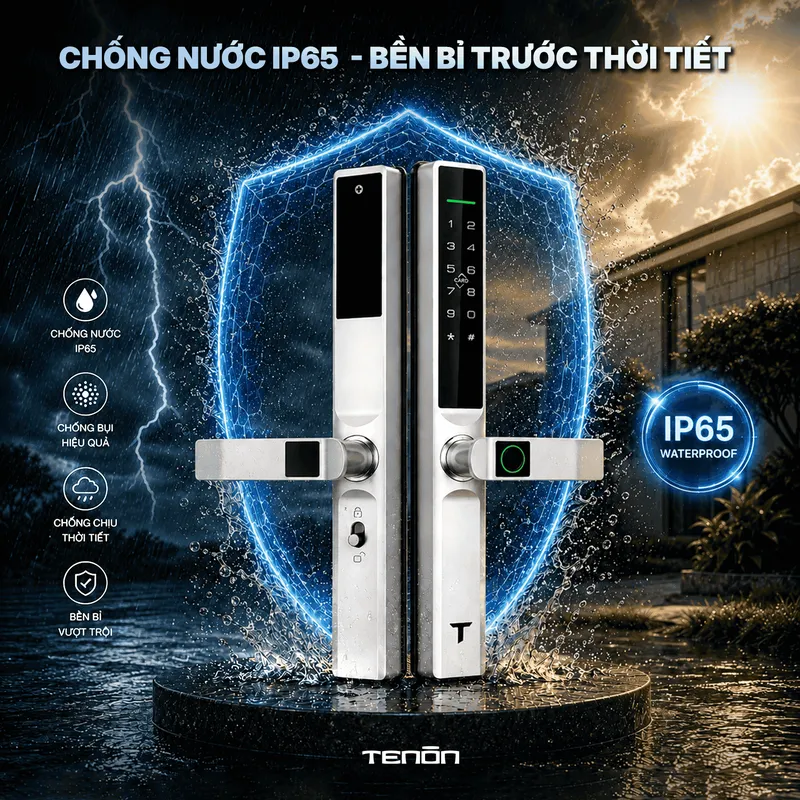 Sản phẩm Tinh nang chong nuoc IP65 cho khoa cua nhom AL6 1 1 1 — Công Ty Cổ Phần Công Nghệ Tenon Việt Nam — MST 0110156578