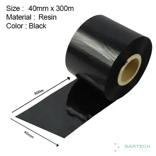 Sản phẩm ruy bang in ma vach resin 40mm x 300m 1 — Công Ty TNHH Giải Pháp Mã Vạch Bartech — MST 0110256903