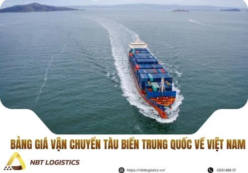 Sản phẩm gia cuoc van chuyen tau bien tu trung quoc ve viet nam cap nhat moi nhat 3425503 — Công Ty TNHH Xúc Tiến Thương Mại NBT HOLDING — MST 0110280896