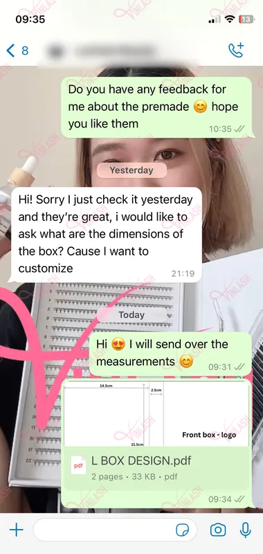 Sản phẩm vinlash feedback 02 — Lông Mi Vinlash VN - Công Ty TNHH Vinlash VN — MST 0110282445