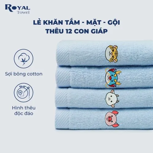 Sản phẩm khan le 12 con giap 2 500x500 — Công Ty TNHH Royal Towel — MST 0110283600